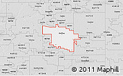 Silver Style 3D Map of ZIP code 46714