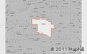 Gray Map of ZIP code 46714