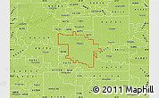 Physical Map of ZIP code 46714