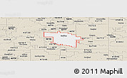 Classic Style Panoramic Map of ZIP code 46714