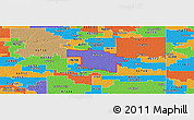 Political Panoramic Map of ZIP code 46714