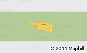 Savanna Style Panoramic Map of ZIP code 46714, single color outside