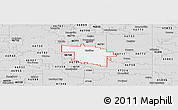Silver Style Panoramic Map of ZIP code 46714