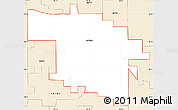 Classic Style Simple Map of ZIP code 46714