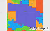 Political Simple Map of ZIP code 46714