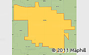 Savanna Style Simple Map of ZIP code 46714