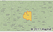 Savanna Style 3D Map of ZIP code 46721