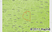 Physical Map of ZIP code 46721