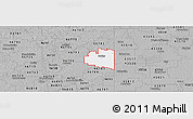 Gray Panoramic Map of ZIP code 46721