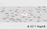 Silver Style Panoramic Map of ZIP code 46721