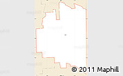 Classic Style Simple Map of ZIP code 46721