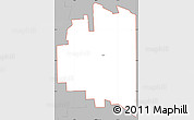 Gray Simple Map of ZIP code 46721