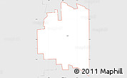 Silver Style Simple Map of ZIP code 46721