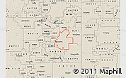 Physical Map of ZIP Code 46774