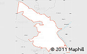 Silver Style Simple Map of ZIP code 47001