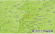 Physical 3D Map of ZIP code 47129