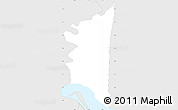 Silver Style Simple Map of ZIP code 47129