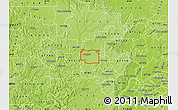 Physical Map of ZIP code 47164