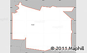 Gray Simple Map of ZIP code 47164