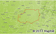 Physical 3D Map of ZIP code 47240