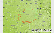 Physical Map of ZIP code 47240