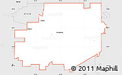 Silver Style Simple Map of ZIP code 47240
