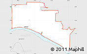 Silver Style Simple Map of ZIP code 47630
