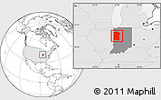 Blank Location Map of ZIP codes starting with 479, highlighted country, highlighted state