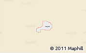 Classic Style 3D Map of ZIP code 47980, single color outside