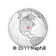 Outline Map of ZIP Code 47980