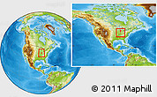 Physical Location Map of ZIP code 47989, within the entire country