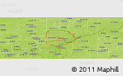 Physical Panoramic Map of ZIP code 47993