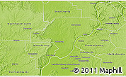 Physical 3D Map of Clark County