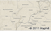 Shaded Relief 3D Map of Clark County