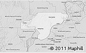Silver Style 3D Map of Clark County