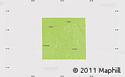 Physical Map of Elkhart County, cropped outside