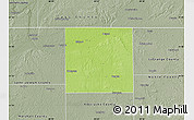 Physical Map of Elkhart County, semi-desaturated