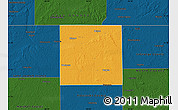 Political Map of Elkhart County, darken