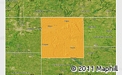 Political Map of Elkhart County, satellite outside