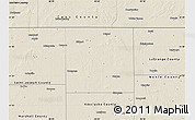 Shaded Relief Map of Elkhart County