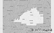 Gray Map of Gibson County