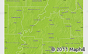 Physical Map of Gibson County