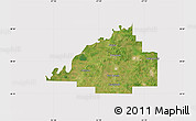 Satellite Map of Gibson County, cropped outside