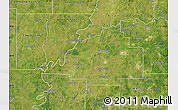 Satellite Map of Gibson County