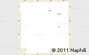 Classic Style Simple Map of Hendricks County, single color outside