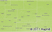 Physical 3D Map of Jay County