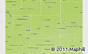 Physical Map of Jay County