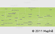 Physical Panoramic Map of Jay County