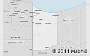 Silver Style 3D Map of Lake County