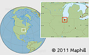 Savanna Style Location Map of Lake County
